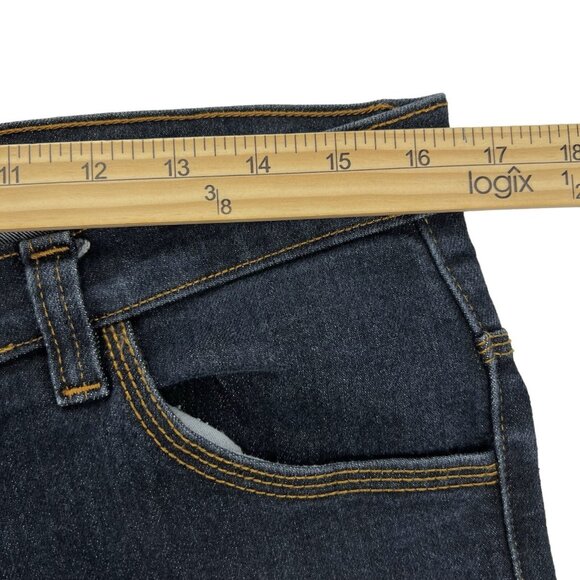 Alini PCK Jeans Women's Denim Jeans Size 33 Stretch Mid Rise Slim Leg Navy - Picture 9 of 12